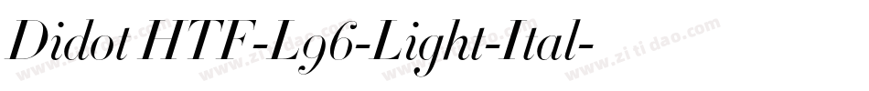 Didot HTF-L96-Light-Ital字体转换